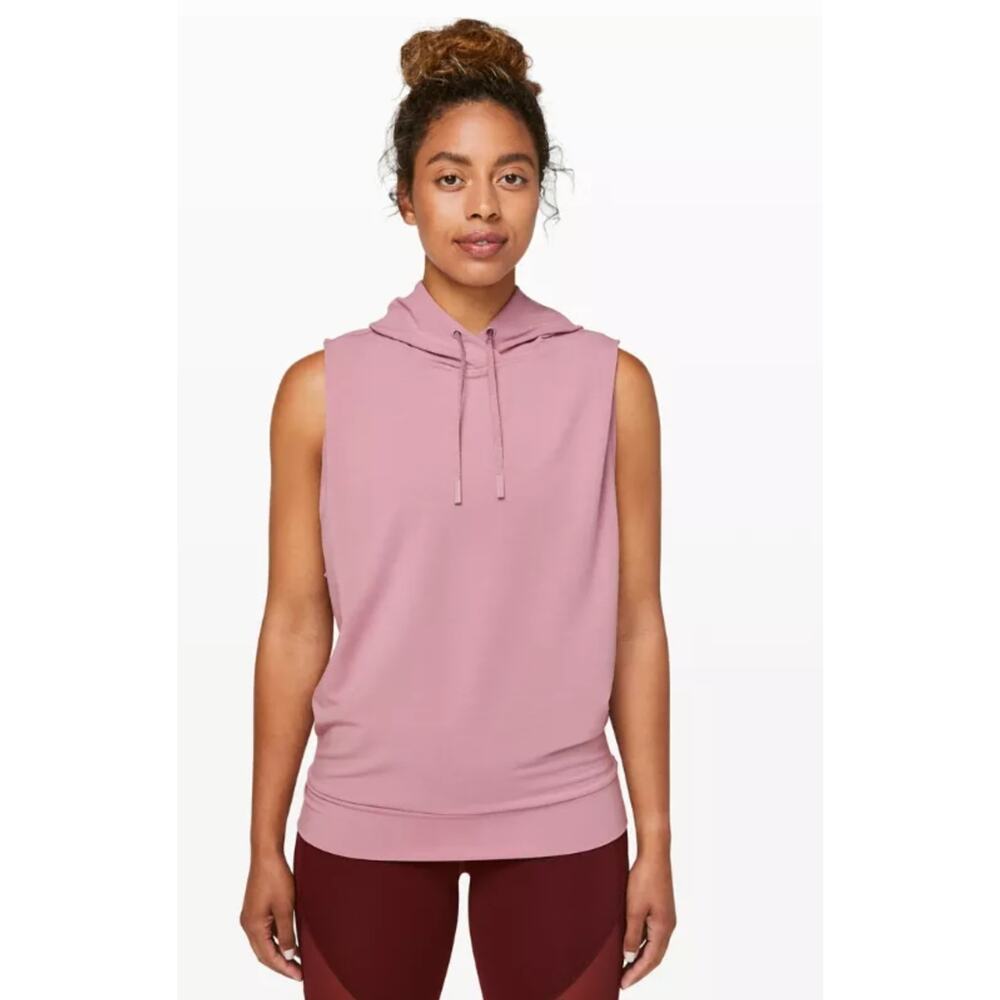 lululemon athletica Pink Sleeveless Hoodie